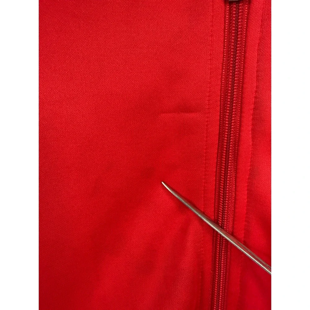 Nike Manchester United Track Jacket Mens Medium Red Black Full Zip Soccer MUFC
